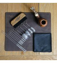 Neerup Leather Pipe Mat & Brush Kit