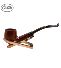 Orlik 3/4 OZ Briar Dental Bent Metal Filter Pipe (OR114)