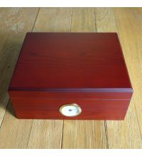 Sikarlan Cherry Finish Humidor with Front Dial - 30 Cigar Capacity