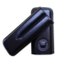 Dunhill Bulldog Cigar Case Corona Extra - Black - Fits 2 Cigars