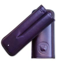 Dunhill Bulldog Cigar Case Corona Extra - Purple - Fits 2 Cigars