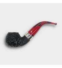 Peterson Dracula 03 Rusticated Ebony Nickel Mounted Fishtail Pipe (PE3330)