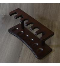 Walnut Pipe Rack - Holds 6 Pipes