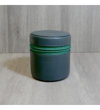 Peterson Avoca Medium Travel Tobacco Jar - Black Leather