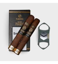 FLASH SALE - Plasencia Alma Fuerte Robusto I Cigar Sampler - 2 Cigars and Cutter