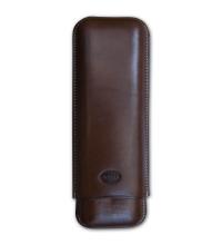 Jemar Leather Cigar Case - 2 Finger - 70 RG - Brown