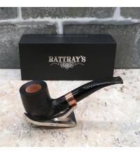 Rattrays Distillery 106 Sandblast Black 9mm Filter Fishtail Pipe (RA1428)