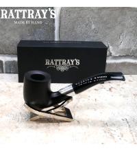 Rattrays Emblem Black 159 Smooth Bent 9mm Filter Fishtail Pipe (RA1443)