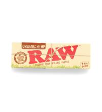 RAW Organic Hemp 1 1/4 size Rolling Papers - 1 Pack