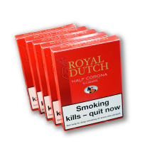 Ritmeester Royal Dutch Half Corona Cigar - 5 Packs of 5 Cigars (25) Bundle Deal