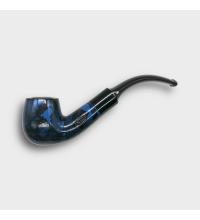 Sarome Pearwood Blue Moss Bent Metal Filter Fishtail Pipe (SAR003)