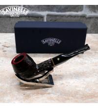 Savinelli Roma 504 Rustic Straight 6mm Fishtail Pipe (SAV1569)