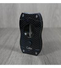 Colibri V Cut Carbon Fibre Cigar Cutter - Black