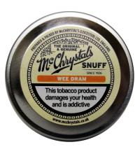 McChrystals Wee Dram (Formerly Whisky) Snuff - Large Tin - 8.75g