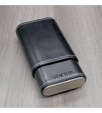 Xikar Envoy Leather Cigar Case - 3 Cigars - Black