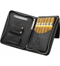 Adorini Cigar Bag Leather Cigar Bag Black Stitching (AD027)