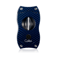 Colibri V Cut Carbon Fibre Cigar Cutter - Blue