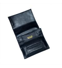 Dr Plumb Leather Roll Up Tobacco Pouch With Cigarette Paper Holder