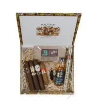 Sip Smoke and Scent Gift Box Sampler - 4 Cigars 3 Accessory & 1 Miniature