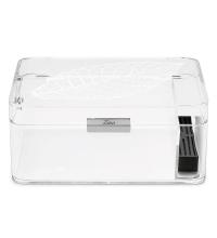 Zino Acrylic Tobacco Leaf Clear Humidor - 60 Cigar Capacity (End of Line)