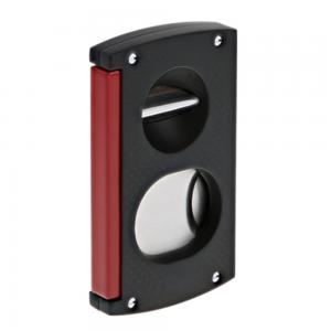 ST Dupont Cigar Cutter - Double Blade - Black & Red