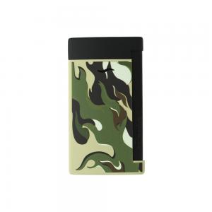 ST Dupont Slim 7 - Flat Flame Torch Lighter - Camo Green