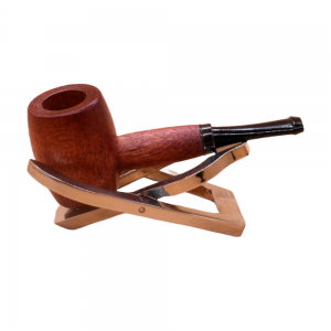 Ozark Mini Maple Missouri Meerschaum Black Stem Pipe