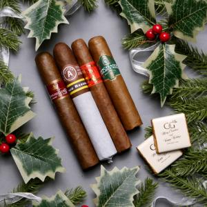 100 DAYS UNTIL CHRISTMAS - Festive Enthusiast Cigar Sampler - 4 Cigars