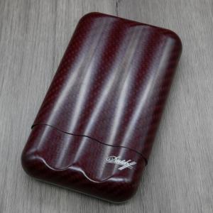 Davidoff XL-3 Carbon Cigar Case - 3 Cigars - Red (End of Line)