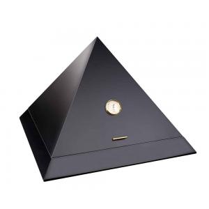 Adorini Pyramid Black Deluxe Cigar Humidor - 100 Cigar Capacity