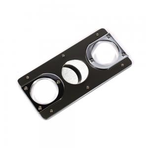 Square Cigar Cutter - Grey Two Tone - Up To 54 Ring Gauge