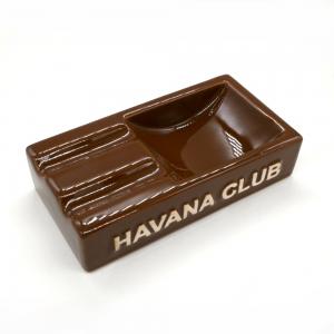 Havana Club Collection Ashtray - El Secundo Double Cigar Ashtray - Havana Brown