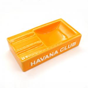 Havana Club Collection Ashtray - El Secundo Double Cigar Ashtray - Corn Yellow