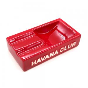 Havana Club Collection Ashtray - El Secundo Double Cigar Ashtray - Vermillion Red