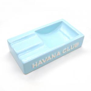 Havana Club Collection Ashtray - El Secundo Double Cigar Ashtray - Caribbean Blue