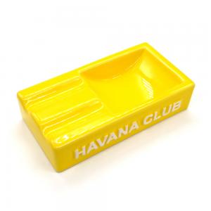 Havana Club Collection Ashtray - El Secundo Double Cigar Ashtray - Lime Yellow