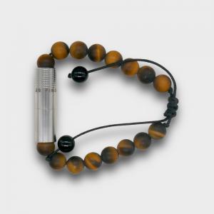 Les Fines Lames - The Cigar Punch Bracelet - Connoisseur Matte Tiger Eye