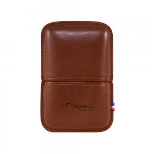ST Dupont Ligne 2 Leather Lighter Case - Brown