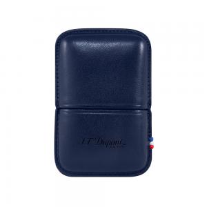 ST Dupont Ligne 2 Leather Lighter Case - Blue