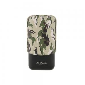 ST Dupont Cigar Case - Camo Green - Holds 3 Cigars