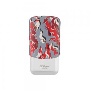 ST Dupont Cigar Case - Camo Red - Holds 3 Cigars