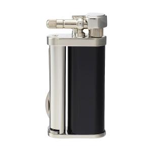 Tsubota Pearl - Eddie Pipe Lighter with Tool - Black & Chrome