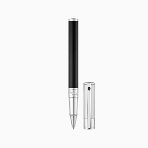 ST Dupont Rollerball Pen - D-Initial - Black & Chrome