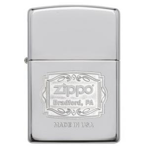 Zippo - High Polish Chrome Bradford PA - Windproof Lighter