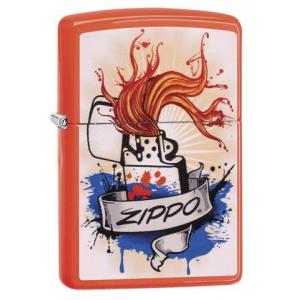 Zippo - Neon Orange Splash - Windproof Lighter