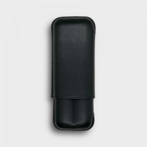 Recife Chesterfield Culture Black Dahlia Leather Cigar Case - 2 Cigar Capacity