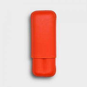 Recife Chesterfield Culture Orange Blossom Leather Cigar Case - 2 Cigar Capacity