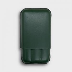 Recife Chesterfield Culture Wild Forest Leather Cigar Case - 3 Cigar Capacity