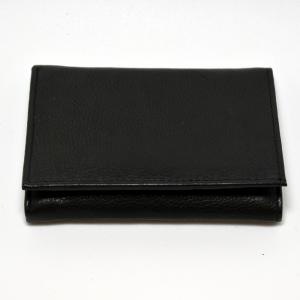 Black Leather Wallet with Credit Card Holder