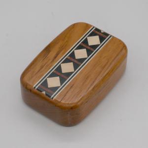 Wilsons of Sharrow Wooden Snuff Box - Diamond Pattern